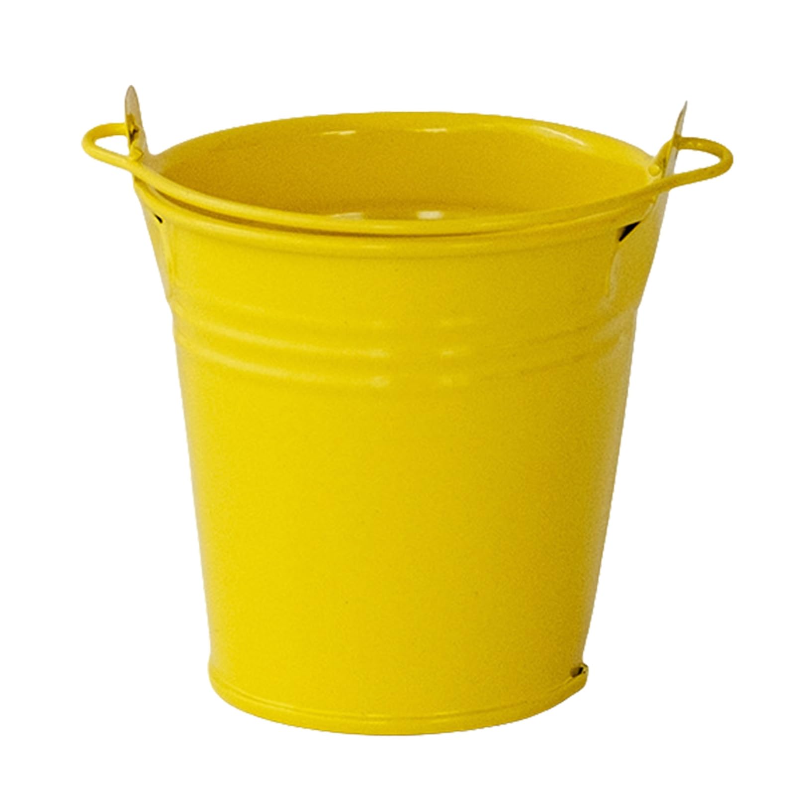 Glifora Storage Bucket with Handle - Thickened Anti-Rust Iron Container, Flower Pot Desktop Organiser for Makeup Brush and Pen