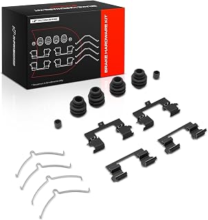 A-Premium Front Side Disc Brake Hardware Kit | Compatible with Honda Pilot 2016-2022, Odyssey 2011-2017, Ridgeline 2017-2024, Passport & Acura MDX, TLX, Direct-fit
