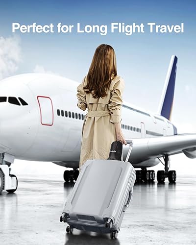 Miniatura 8 de Luxtude Almohada lumbar inflable para viajes en avión, almohada de apoyo lumbar para silla de oficinacoche, almohadas autoinflables de viaje en