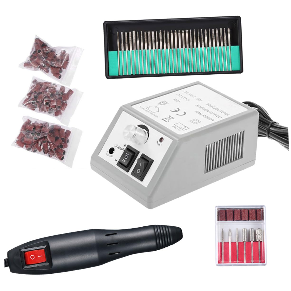 Fresa Elettrica per Unghie 20000 Giri Set Manicure