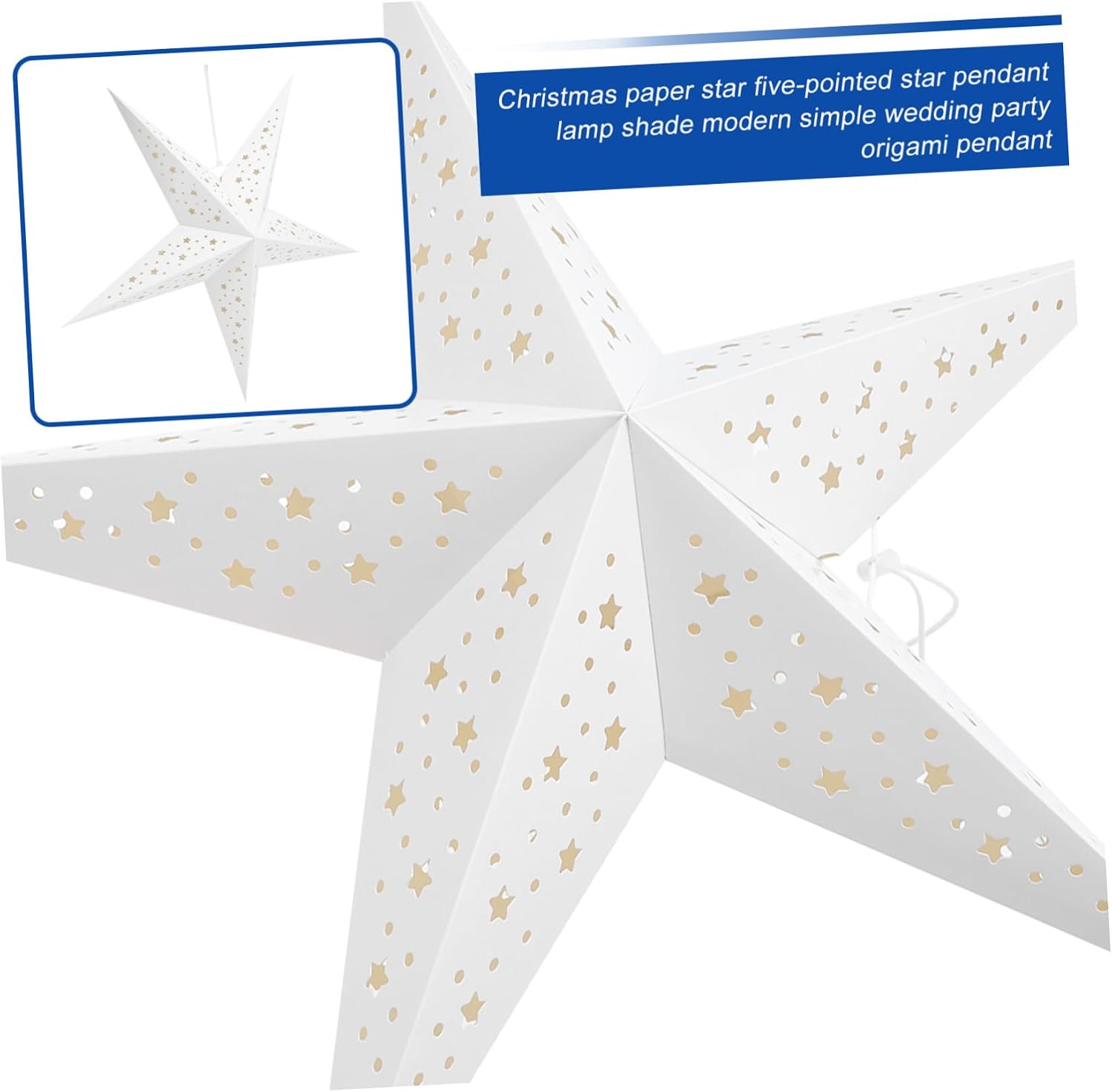 1pc Star Shaped Lampshade Creative Ceiling Pendant for Christmas Decor Modern Minimalist Design for Home Restaurant and Bar Easy to Install Versatile Lighting