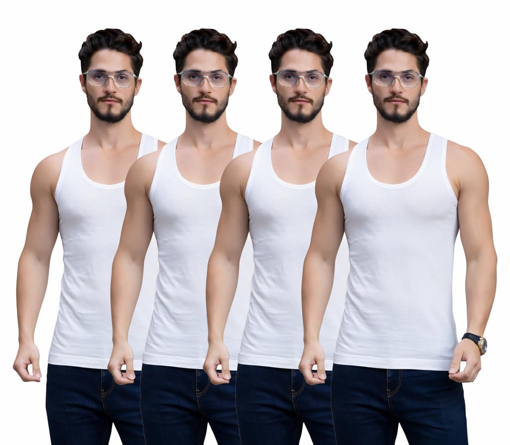 milton ( label) Mens Pure Cotton Sleeveless Vest | Soft Breathable Innerwear Banian for Men | Regular Fit Sweat Absorbing Undershirt for Summer & Daily Use-picture-53