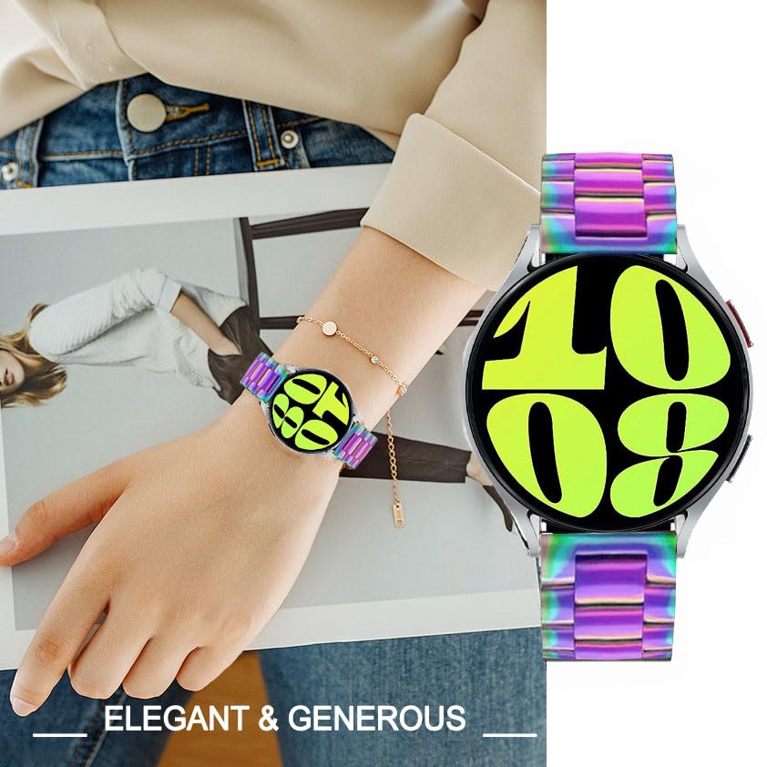 DEALELE Bands Compatible with Samsung Galaxy Watch 5 pro 45mm, 20mm Luxury