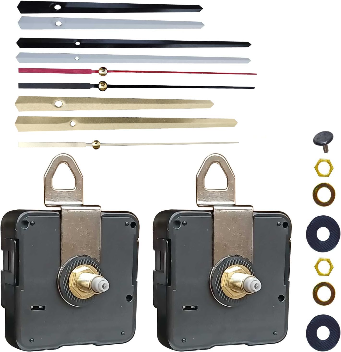 2 DIY Quartz Clock Movement Wall Clock Silent Mechanism Battery ...