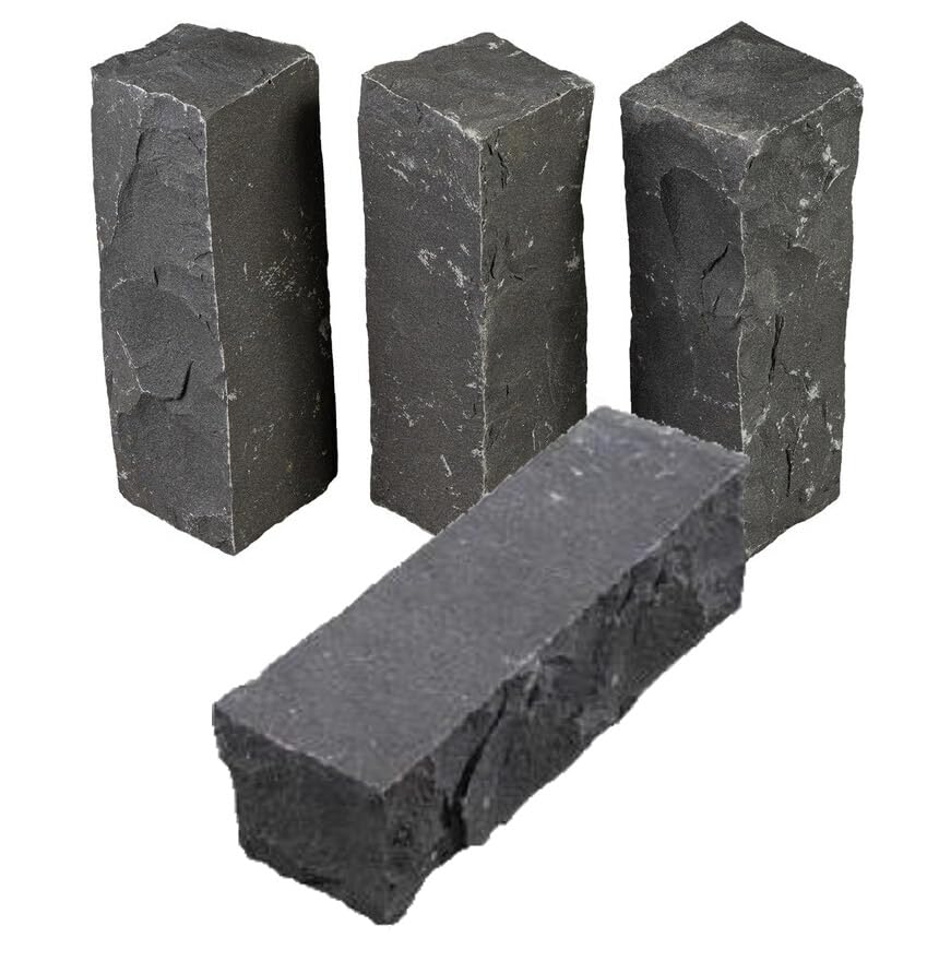 Amazon.co.jp: ピンコロ石 3丁掛×4個セット 黒 （バサルト）ピンコロ