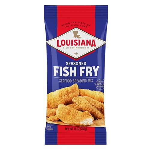 Louisiana Fish Fry Seasoned Seafood Breading Mix, 10 oz