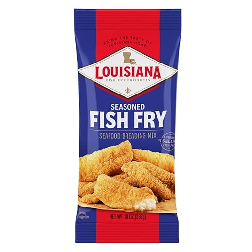 Louisiana Fish Fry Seasoned Seafood Breading Mix, 10 oz