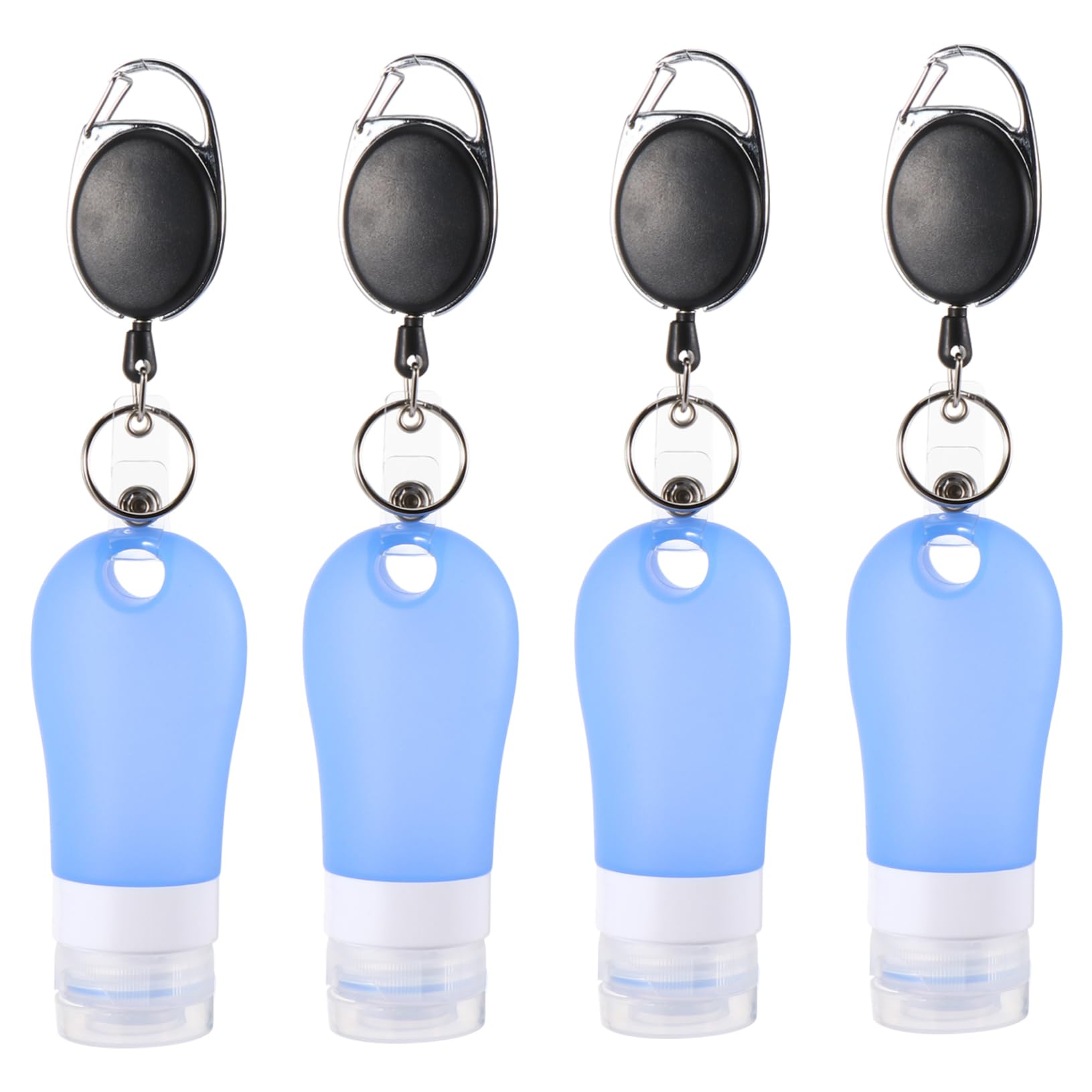 1juego Botella De Silicona Recipiente Rellenable Para Viaje Para Lociones y Productos De Cuidado Personal Diseño Prueba De Fugas Práctico Para Actividades Al Aire