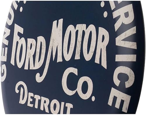 Miniatura 4 de Ford Genuine Parts and Service - Letrero redondo de metal para garaje o cueva de hombre