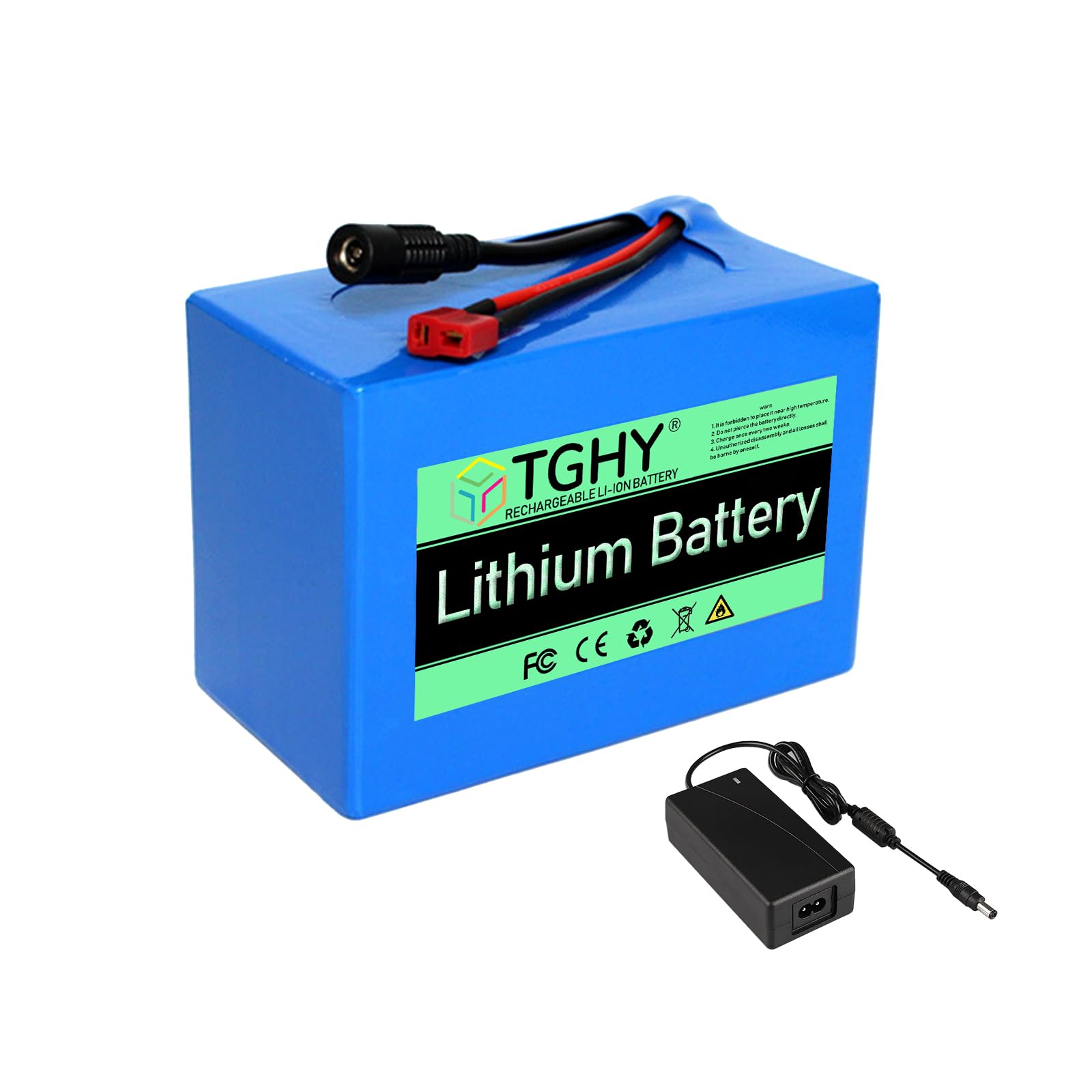 TGHY Electric Bike Battery 24V Lithium Battery 25.2V 5AH 7.5AH 10AH 12.5AH 15AH 17.5AH 20AH Hoverboard Batteries with Charger,24V(25.2V) 12.5AH