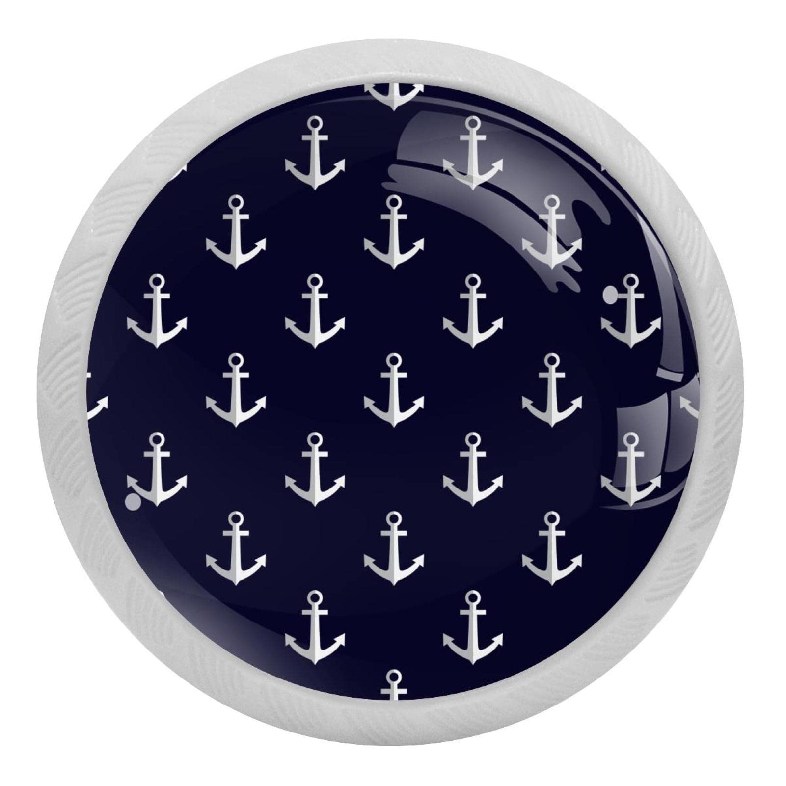 Boutons De Meuble Ronds Vieil Argent Lyonnais Diamètre 35 Mm Par 4 REI