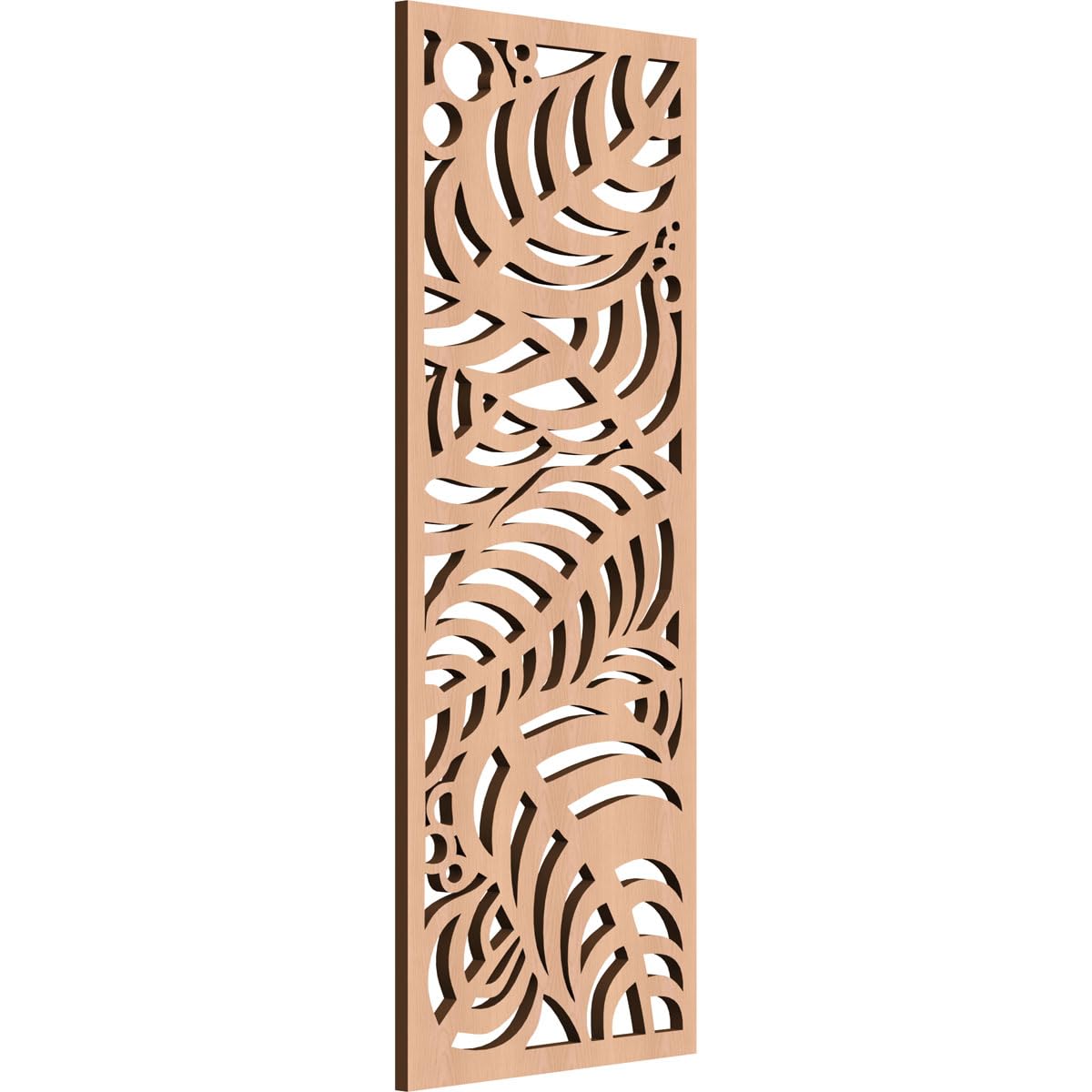 11 3/8"W x 29 3/8"H x 3/8"T Mills Decorative Fretwork Wood Wall Panels, Alder