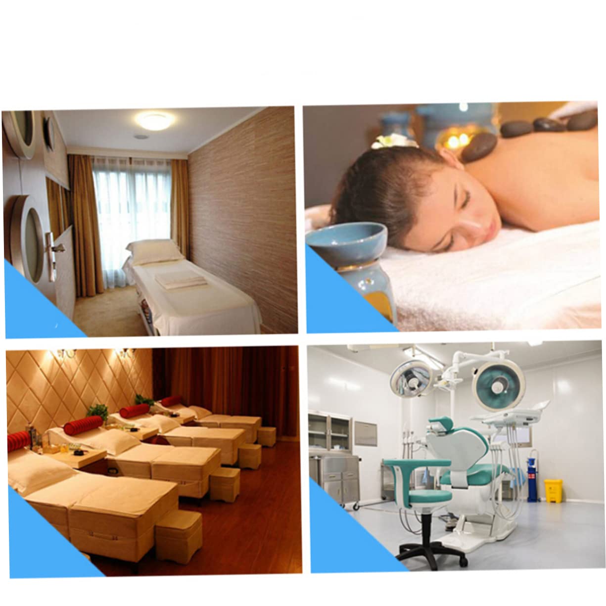 Beavorty Face Hole Mat Pillow Towel Massage Bolster Non-woven Fabric Wrinkle Massage Accessories Salon Bed Pillow