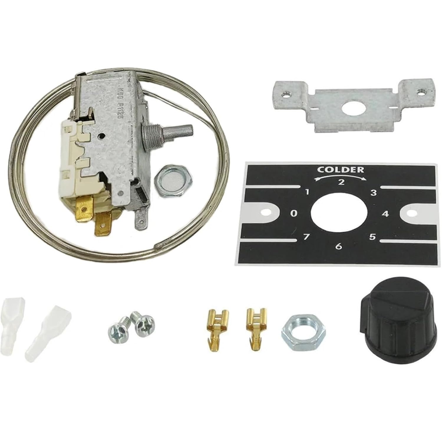 1Pcs K50-P1125 Refrigerator Mechanical Temperature Controller Thermostat with Mechanical Terminal 1125 1126 1127 Temperature Regulate