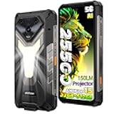 Armor 34 PRO 5G AI Rugged Smartphone with Projector.25500mAh(66W),32GB+512GB Andriod 15 Phone,6.95 FHD+ IP68 Waterproof,64MP+50MP+50MP Camera,1100 LMS LED Light,Widevine L1,NFC,IR Blaster