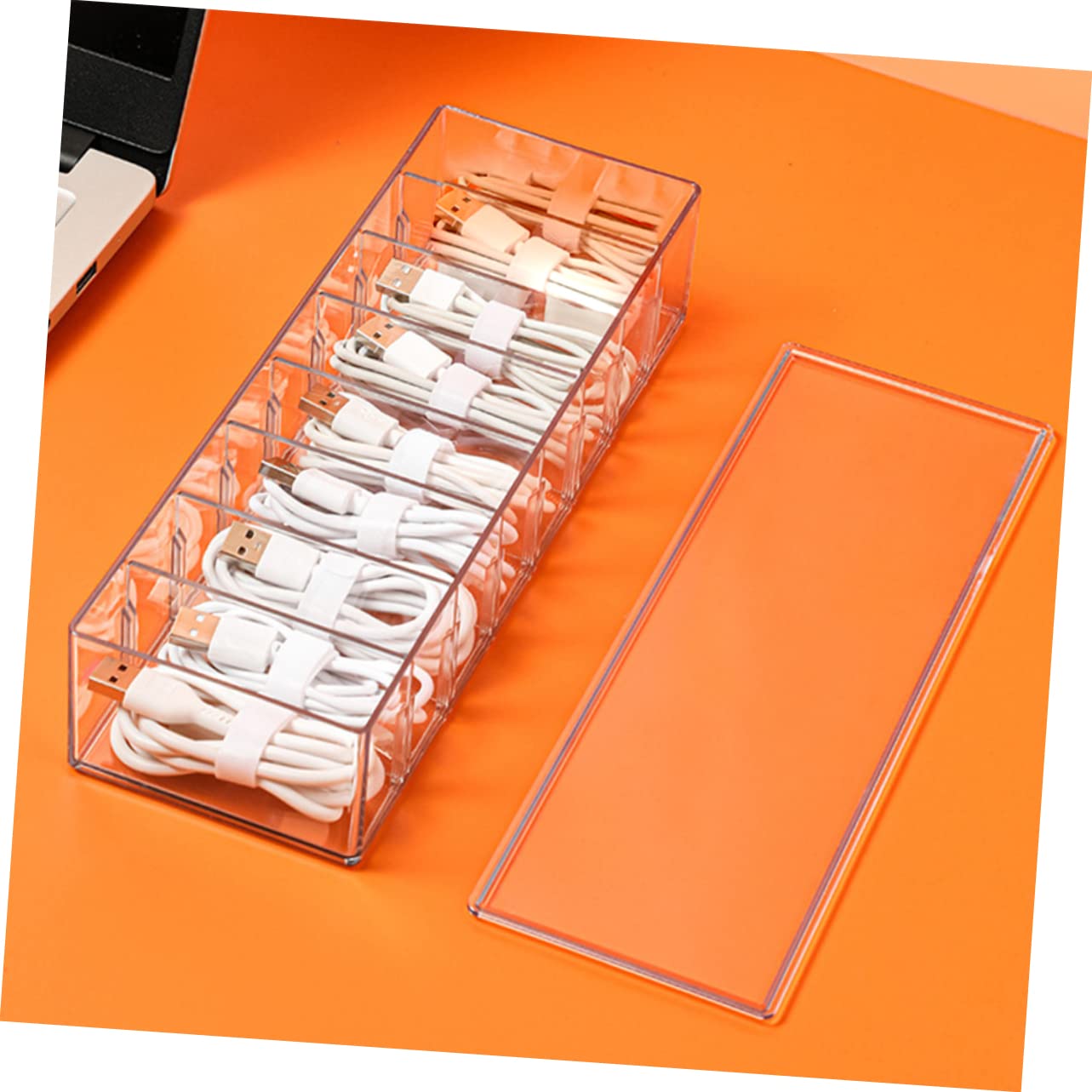 Estuche Organizador de Cables Pet Tapa y 8 Ranuras