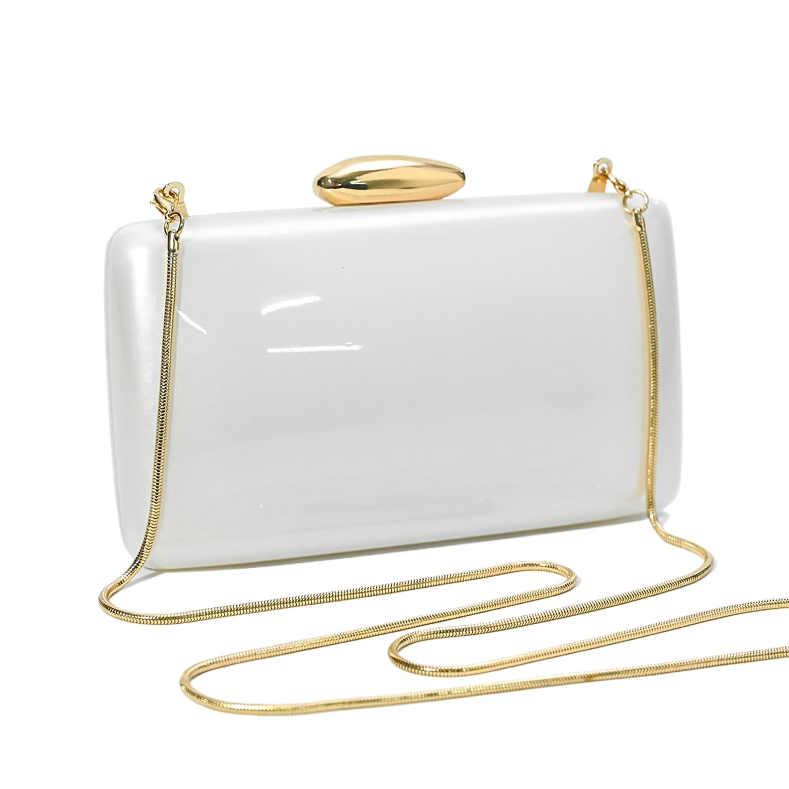 Ryxuzer Pearl Acrylic Purse Clutch,Wedding Guest Dresses For Women Pearl Purse Shell Evening Bag