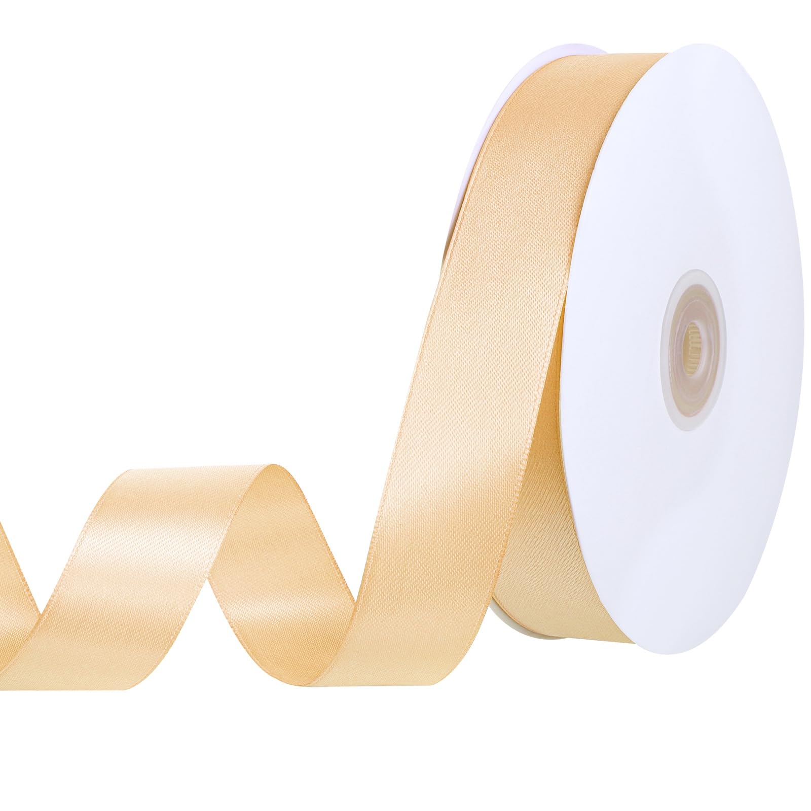 Snapklik.com : Double Faced Champagne Gold Ribbon 60 Yards 1 Inch ...
