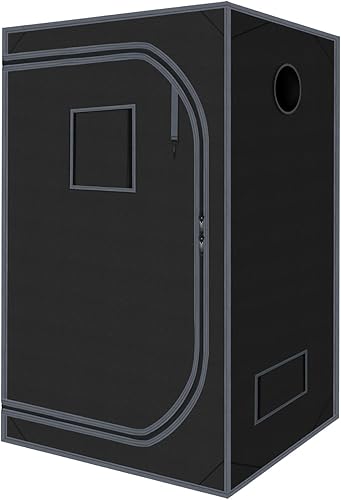 Carpa de Cultivo 48"x48"x78" Carpas de Cultivo para Plantas de Interior 600D Mylar Hidropónico Altamente Reflectante Carpa de Cultivo para Plantas