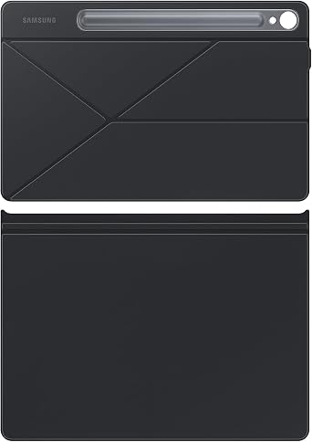 Samsung Galaxy Tab S9 and S9 FE Smart Book Cover Case Black CAD Version and