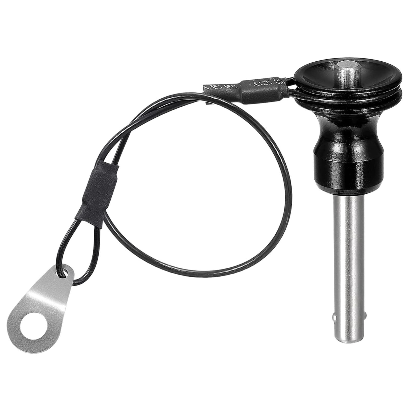 TA-VIGOR Ball Locking Pins, 6mm Dia 25mm Length 304 Stainless Steel Push-Button Quick Release Pin with Lanyard Cable