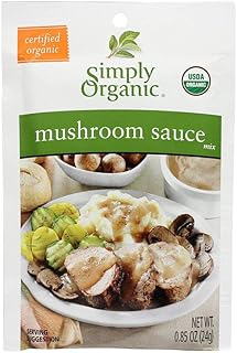 Simply Organic Food Flavor Mushroom Sauce Seasoning Mix Gluten-Free