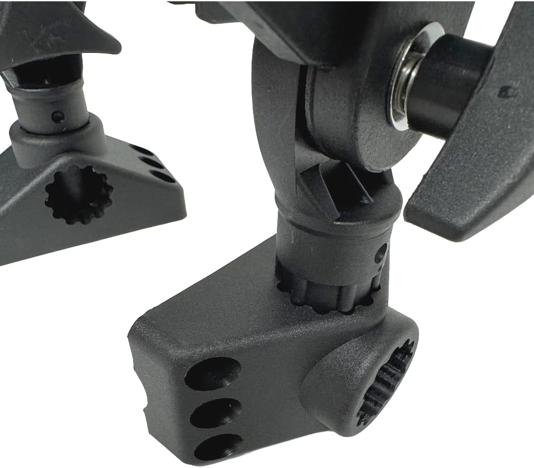 Quick Release Fishing Rod Holder (2 Pack) – Universal Boat Mount Compatible with Scotty® Systems, Marine-Grade Polymer, Compact Low Profile Design for Trolling & Storage