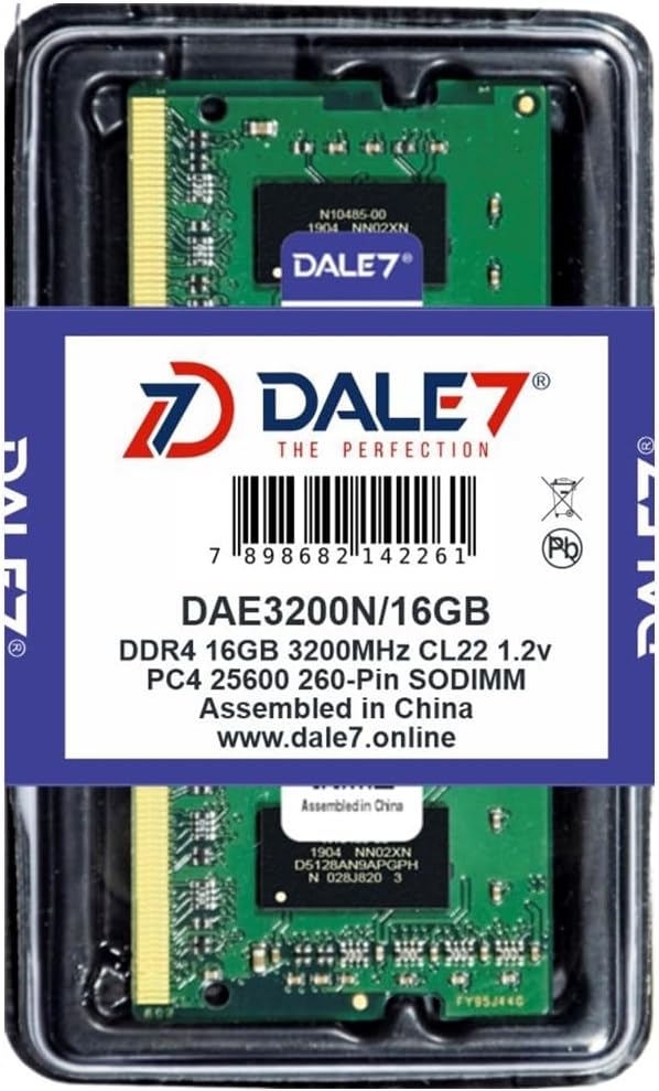 Memória Dale7 DDR4 16GB 3200MHz Notebook: Review após 30 dias de uso