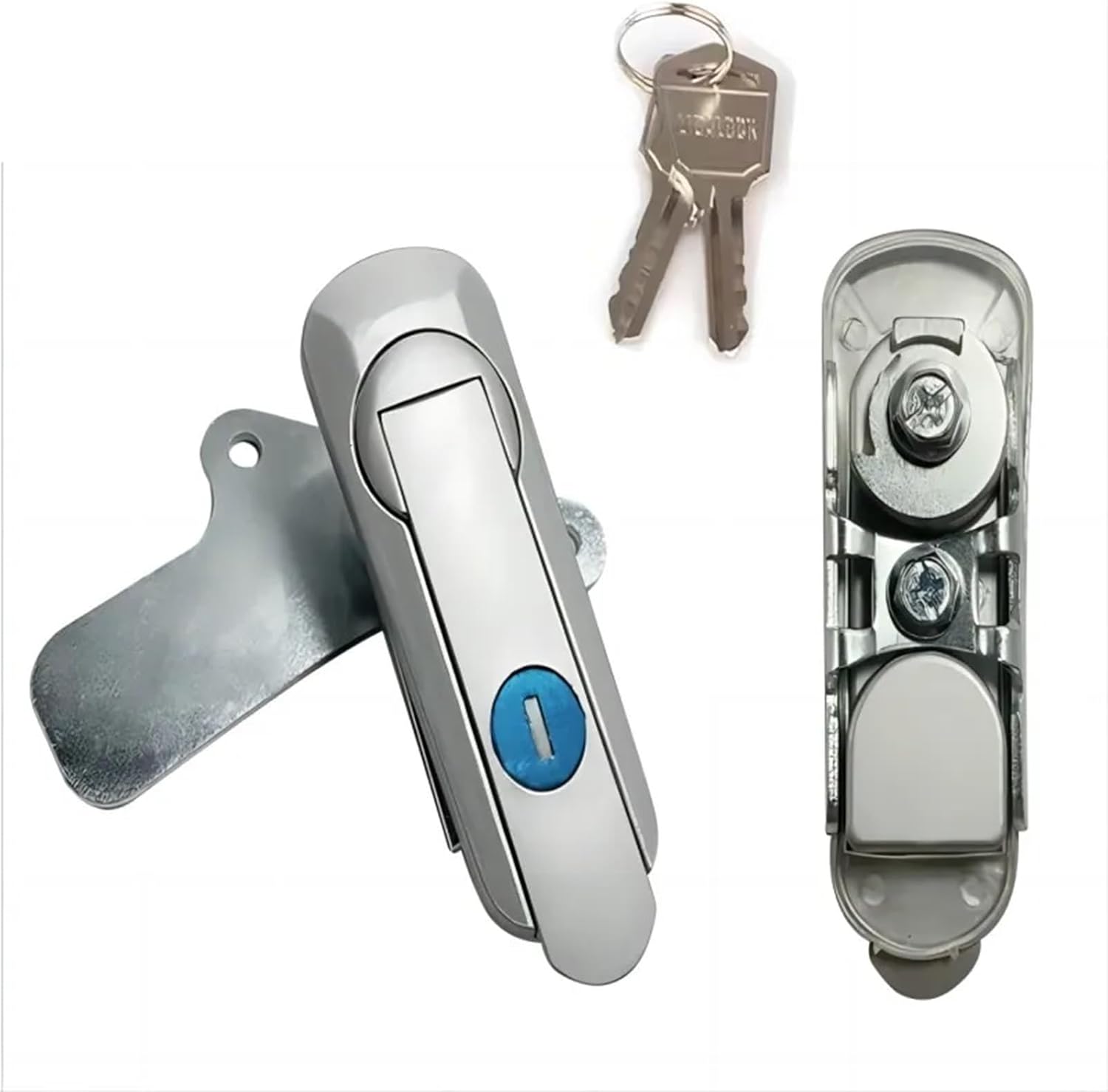 3セット アルミニウム合金 AB403 平面ロック ビジネスボックス 表面ドアロック ネットワークコントロールボックス(3Sets-