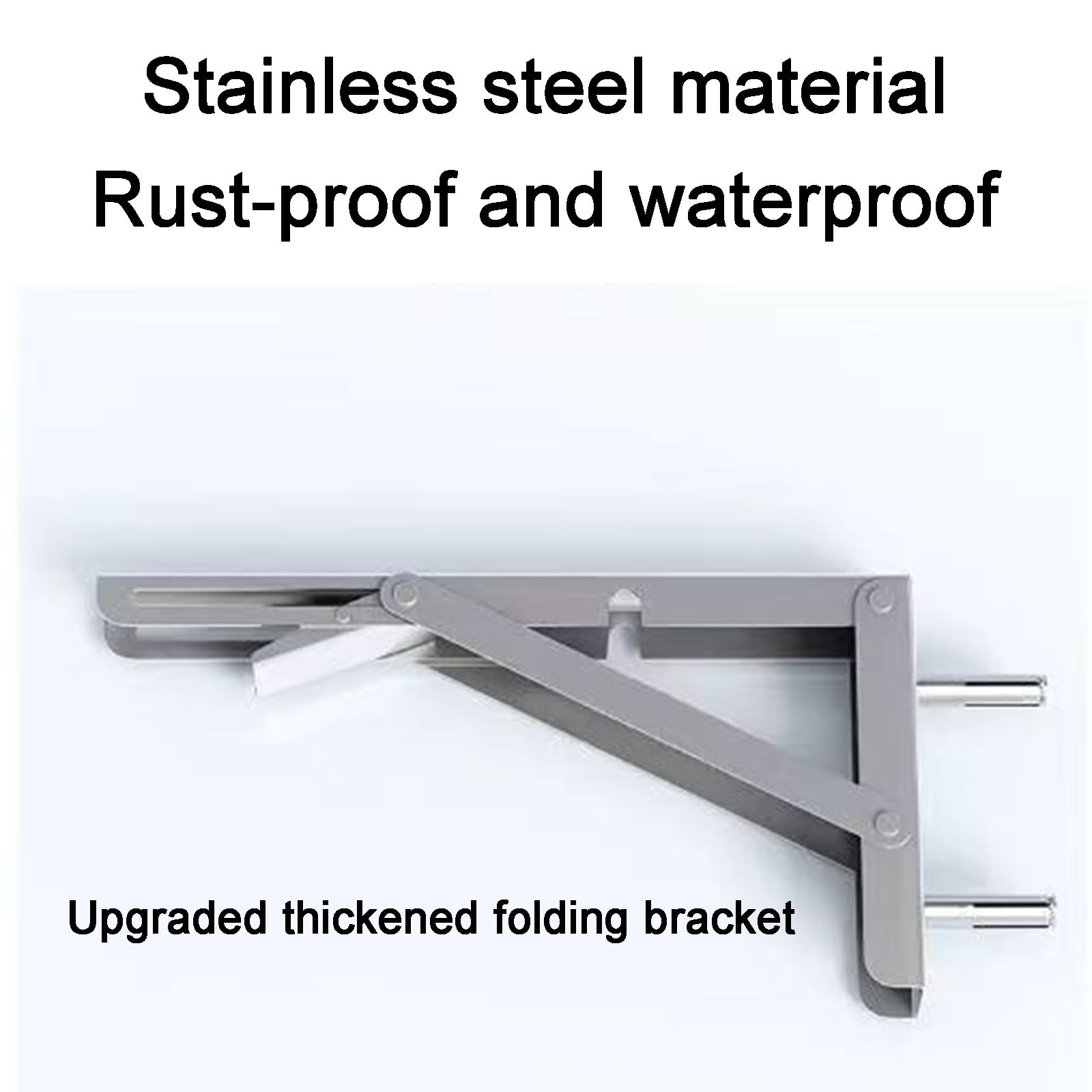 Mensola da parete in acciaio inox 304 per cucina, balcone, bagno, lavanderia, 61 x 25,4 cm