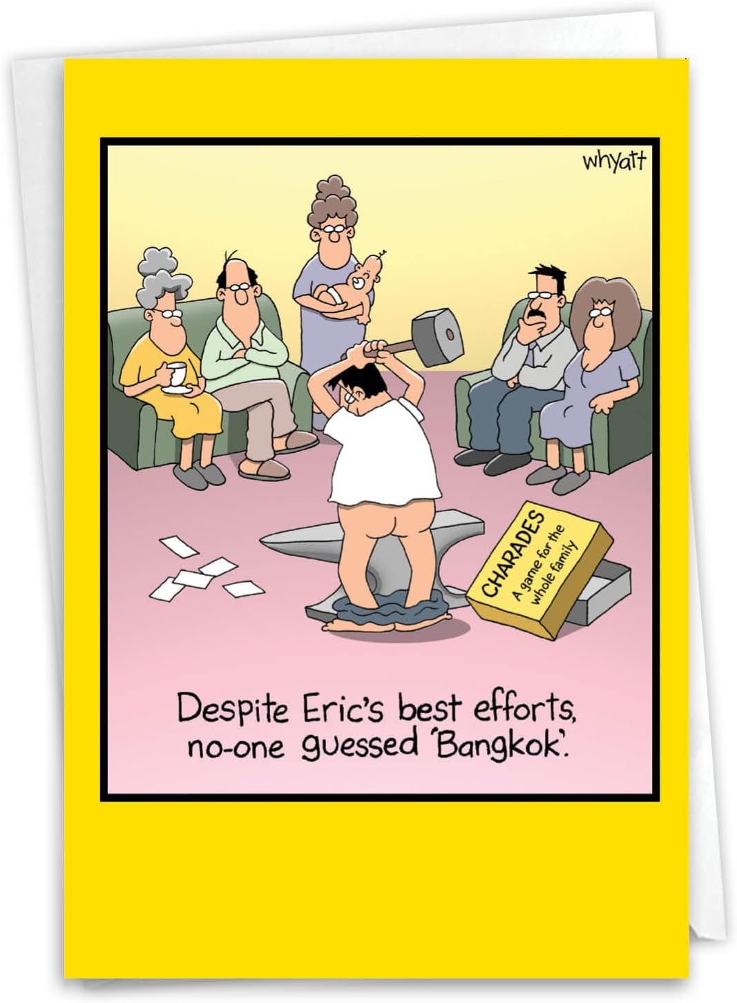NobleWorks Sassy Birthday Cards for Men Adult Cartoon Bangkok Humor 8394