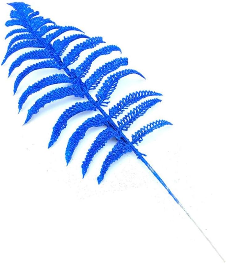 Yanner Christmas Gifts 10Pcs Christmas Tree Branches Christmas Decoration Gift Christmas Leaves (Blue)