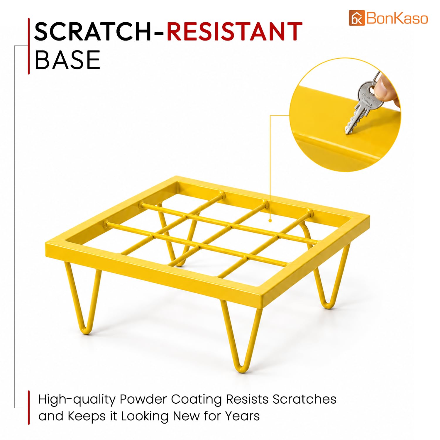 BonKaso Metal Plant Stand - Outdoor & Indoor -7