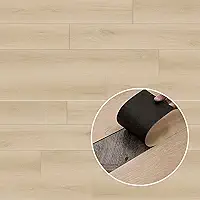 Piso Vinílico Auto Adesivo Régua Madeira Manta Caixa 5m² Bege Liso - Brinovar
