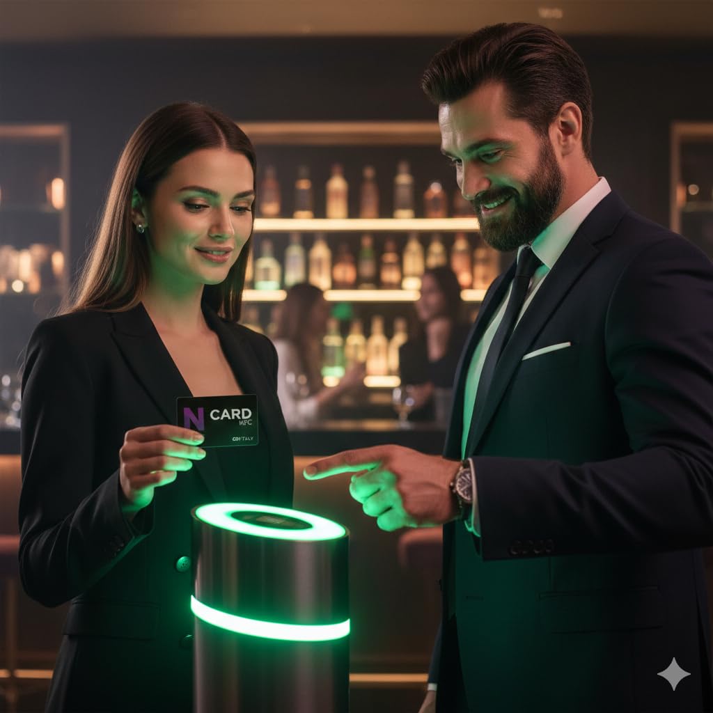 Card NFC Personalizzata in PVC - Biglietto da Visita Digitale Smart con Chip NTAG213/216 - Stampa Professionale Fronte/Retro Logo, Foto - Tessera Badge, Controllo Accessi, Social e Recensioni (1)