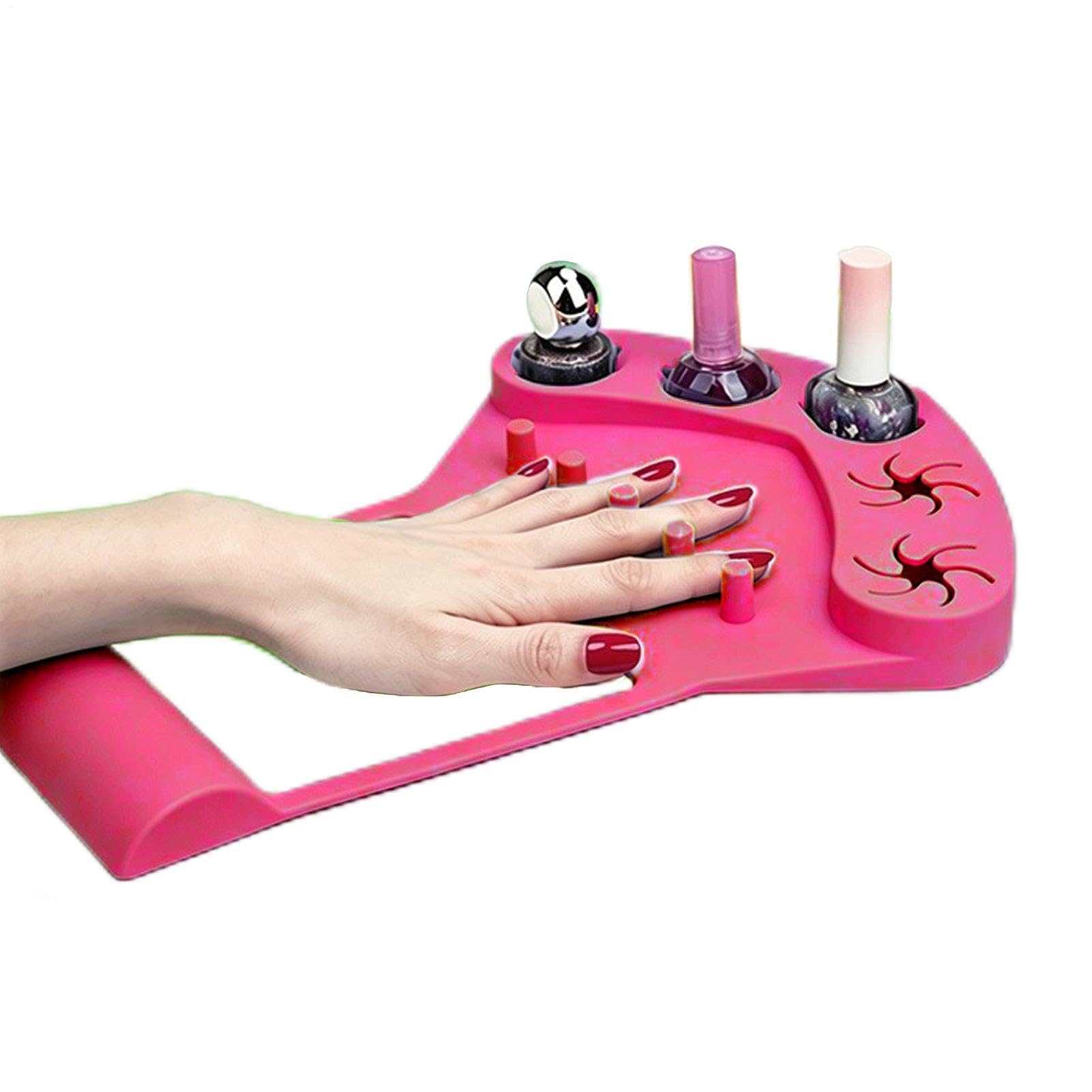 Tappetino in silicone per le unghie Postazione per la manicure delle unghie | Supporto da manicure in silicone per Donne, Trucco, Pratica, Pittura, Salone, Festa, Laboratorio