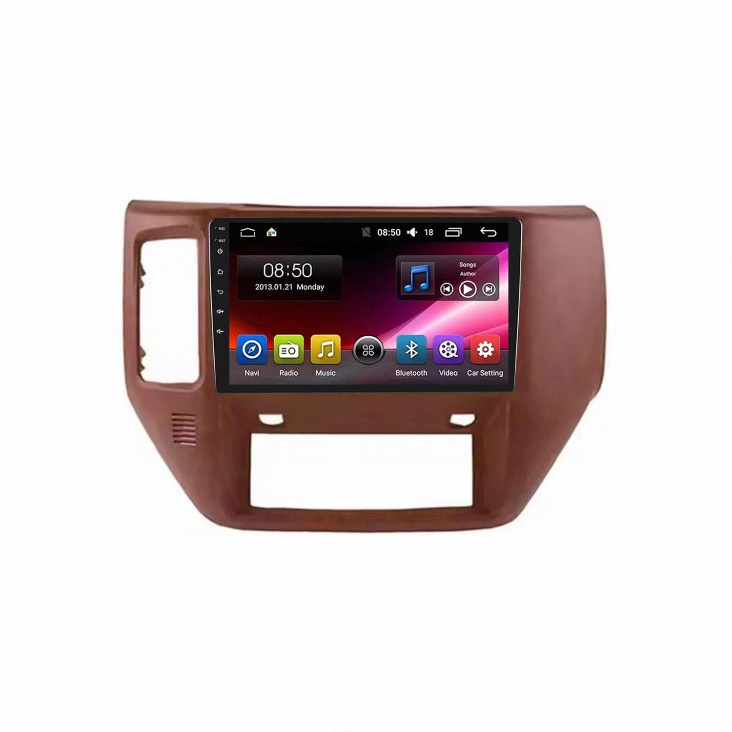 Pantalla Carplay coche inalámbrica con Mirror Link para Nissan Patrol 2011-2015, táctil con Bluetooth 8