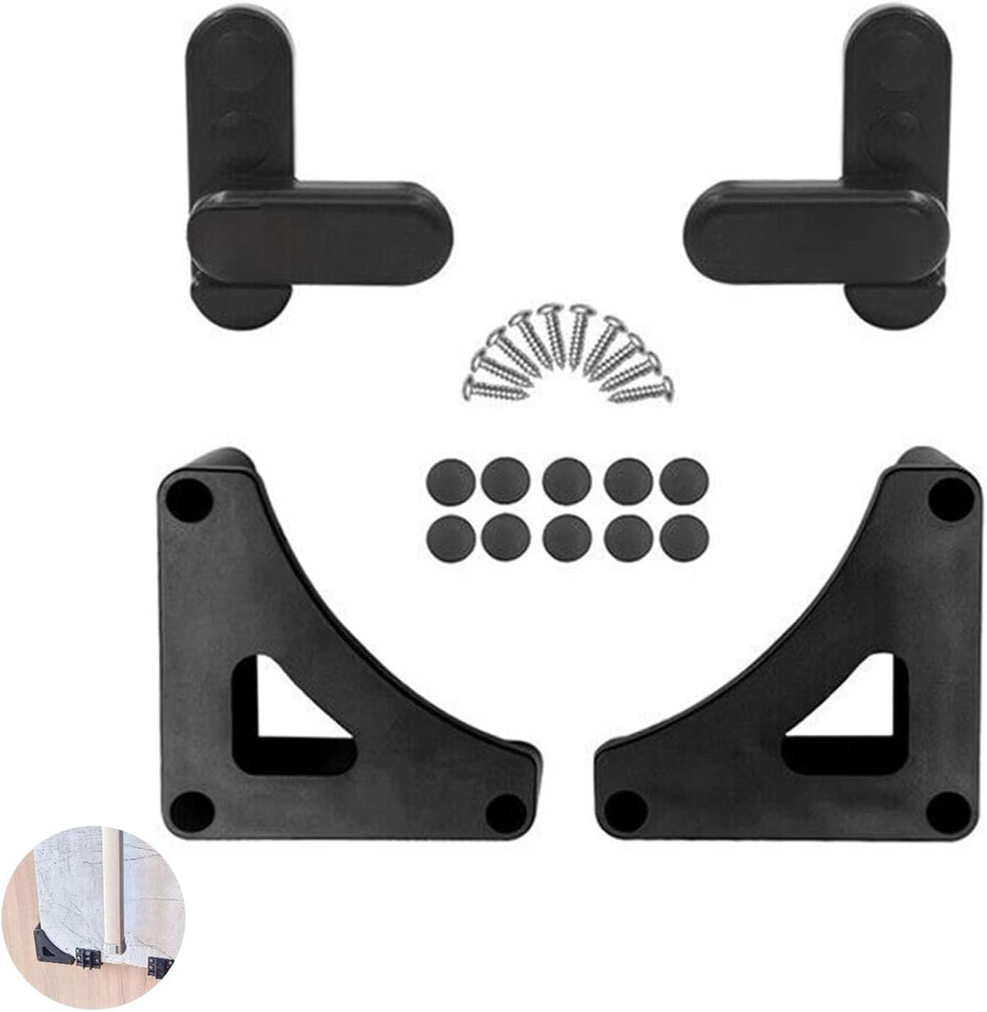 Beapkins Caravan Table Bracket Storage Kit Black Table Security