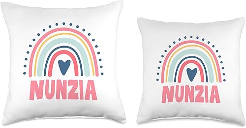 Miniatura 3 de Nunzia Name Custom Woman Myth Legend Pink Birthday Party Throw Pillow, 16x16, Multicolor