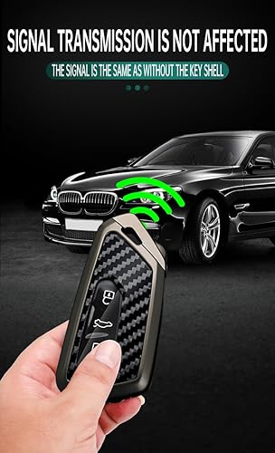 Miniatura 9 de ontto Funda para llave de coche compatible con llavero VW, diseño de carbono, compatible con Volkswagen ID3 ID4 MK8 Golf 8 GTI, protección completa