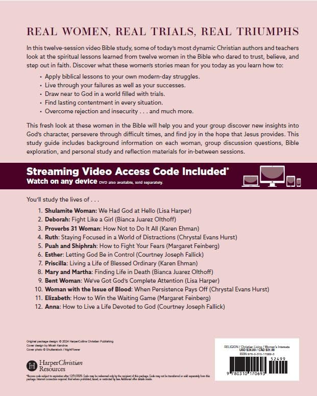12 Daring Women of the Bible Study Guide plus Streaming Video: Real Women, Real Trials, Real Triumphs - Image 2