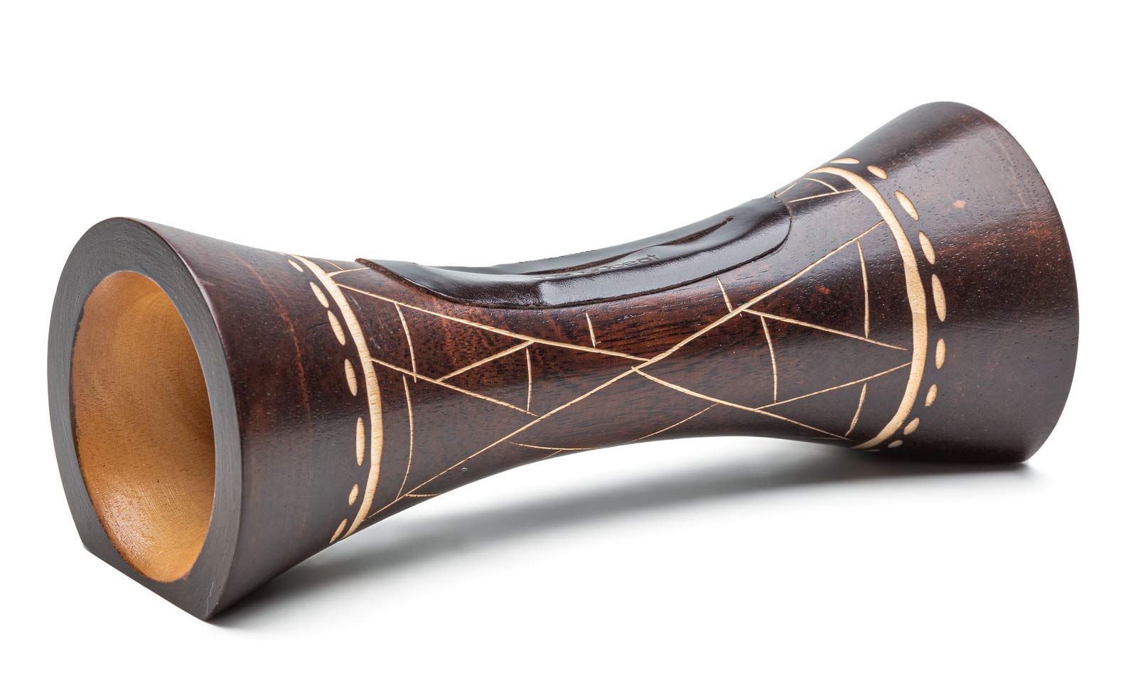 mangobeat® - Enceinte écologique et Universelle en Bois - Amplification de Tous Les Smartphones sans électricité - «Wengé Girafe» 25 cm