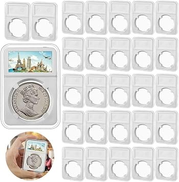 40PCS Coin Slab Snap Display Holder Storage Capsule 40.6mm 41mm for US American Silver Eagles