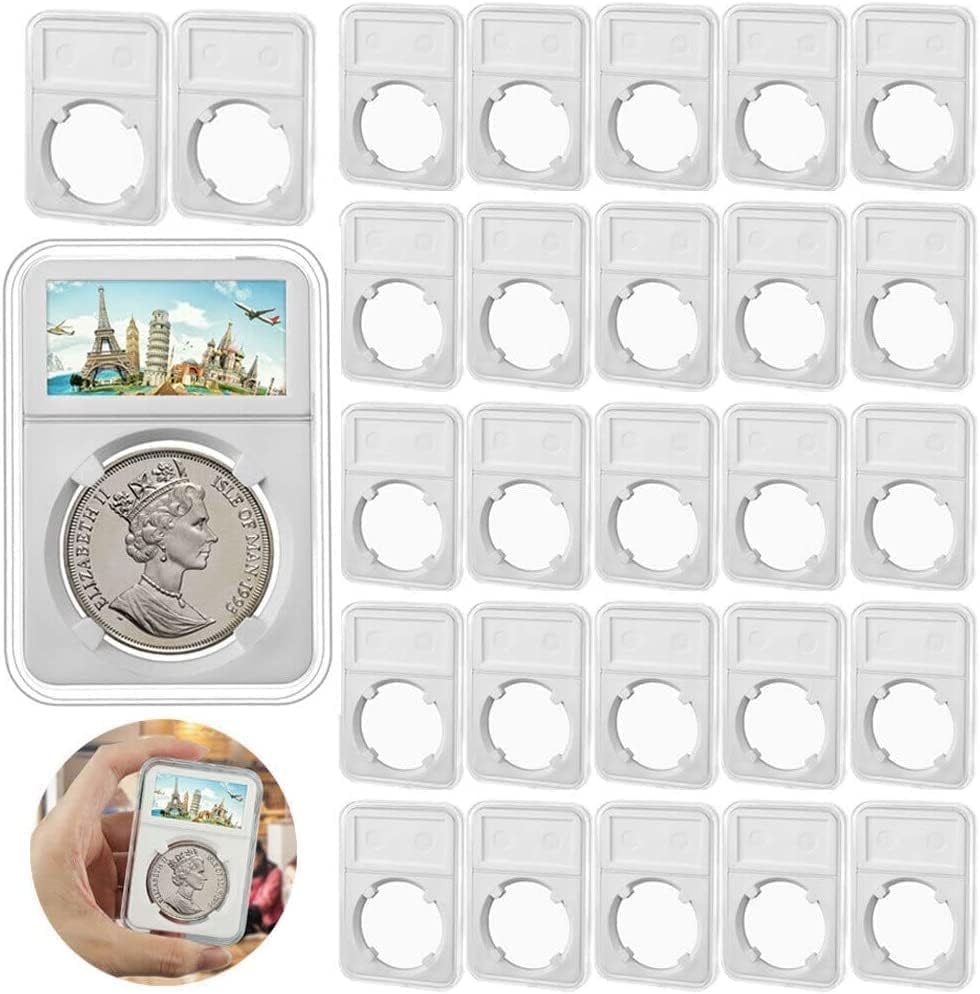 30PCS Soporte Display para Monedas 40.6-41 mm miniatura 1