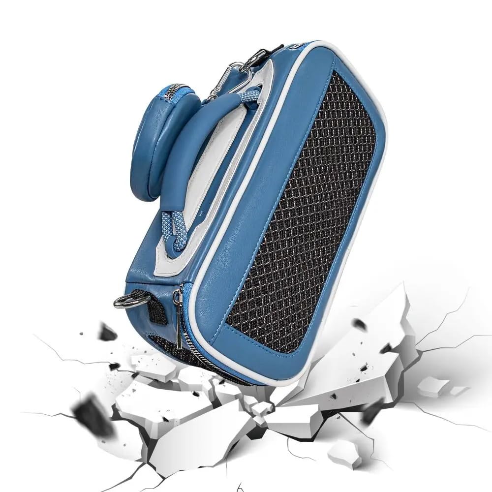 JOYSOG Reisetasche für Bose SoundLink Max tragbare Lautsprecher, schützender Aufbewahrungs-Organizer mit Mini-Tasche und Schultergurt, Blau