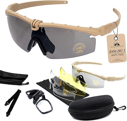 Gafas deportivas antivaho Gafas de sol con 3 lentes intercambiables