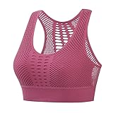 PLUMBURY Women's Padded Crop Top Sports...