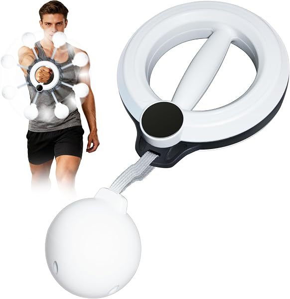 Brobantle 360° Arm Workout Equipment,Rotating Ropeless Battle Ropes for Home Gym, Hand-Crank Arm Trainer for Forearm, Chest, Shoulder,Flabby Arm Exerciser Workouts for Men and Women