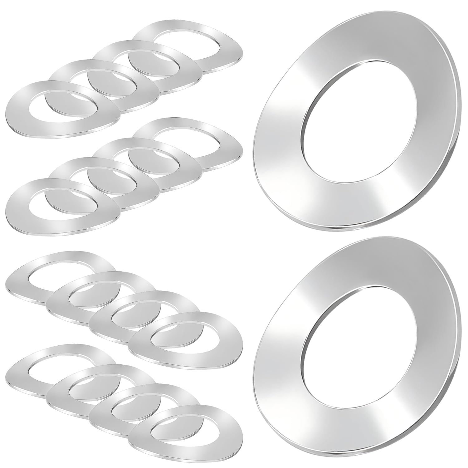20 Pezzi Rondella Ondulata, Rondelle in Acciaio Inox, M10 Rondelle a Molla, Rondelle Elastiche per Alberi, Rondelle per Viti