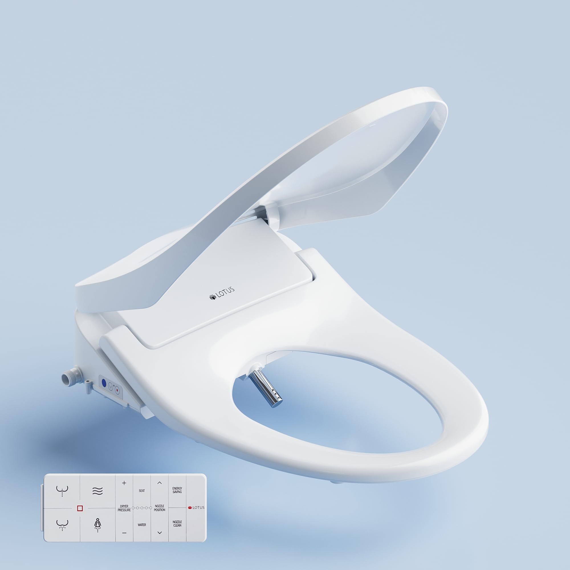 Lotus Bidet ATS-850 Elongated | Slim Heated Toilet Seat with